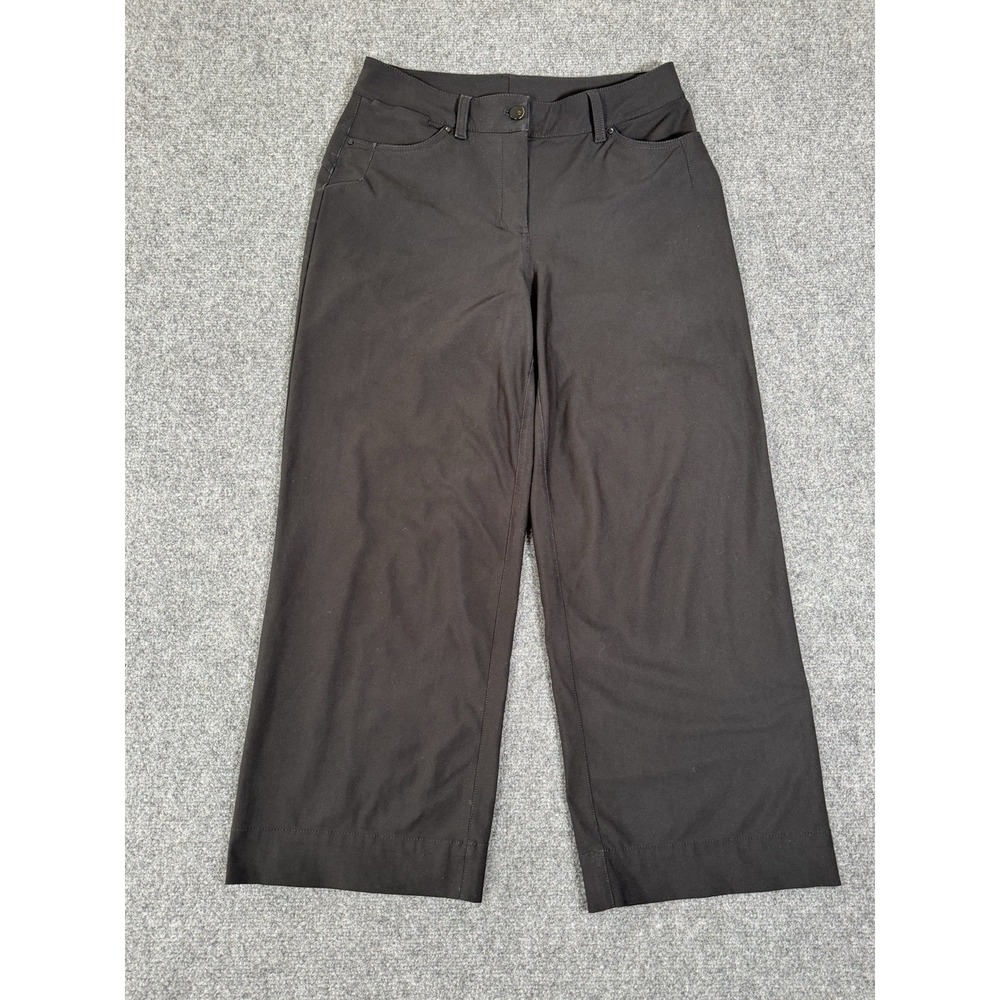 Lululemon City Sleek 5 Pocket High-Rise Wide Leg Pant 7/8 Length Womens 27 Black